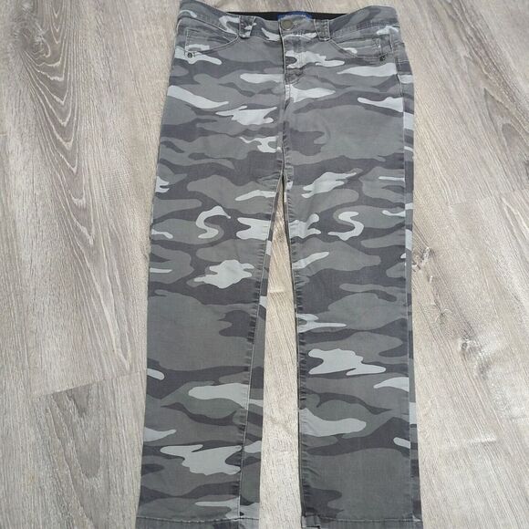 Democracy Denim - Democracy Womens Size 10 Gray Camouflage AB Technology Stretch Skinny Jeans Lp38
